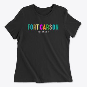 Fort Carson Colorado Color Pop Women's Cotton T-Shirt
