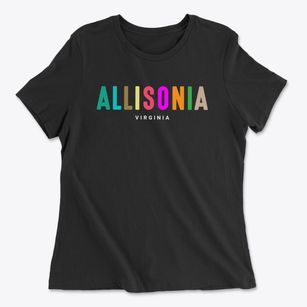 Allisonia Virginia Color Pop Women's Cotton T-Shirt