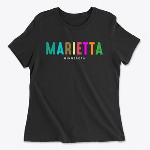 Marietta Minnesota Color Pop Women's Cotton T-Shirt