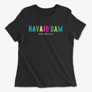 Navajo Dam New Mexico Color Pop Women's Cotton T-Shirt