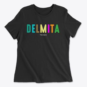 Delmita Texas Color Pop Women's Cotton T-Shirt