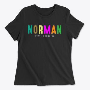 Norman North Carolina Color Pop Women's Cotton T-Shirt