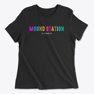 Mound Station Illinois Color Pop Women's Cotton T-Shirt