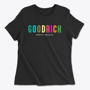 Goodrich North Dakota Color Pop Women's Cotton T-Shirt