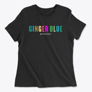 Ginger Blue Missouri Color Pop Women's Cotton T-Shirt