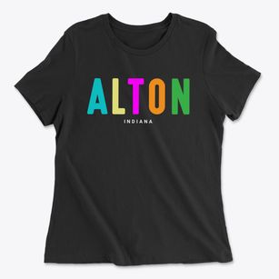 Alton Indiana Color Pop Women's Cotton T-Shirt