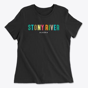 Stony River Alaska Color Pop Women's Cotton T-Shirt