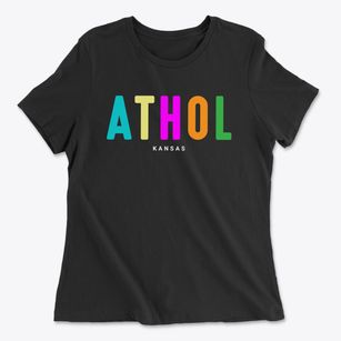 Athol Kansas Color Pop Women's Cotton T-Shirt