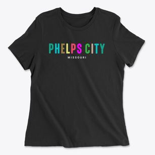Phelps City Missouri Color Pop Women's Cotton T-Shirt