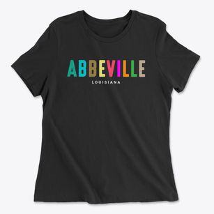 Abbeville Louisiana Color Pop Women's Cotton T-Shirt