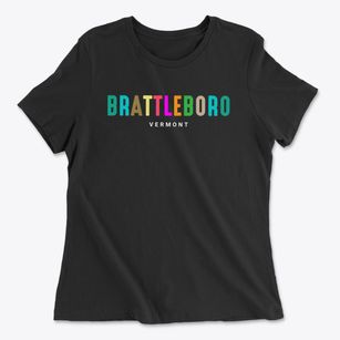 Brattleboro Vermont Color Pop Women's Cotton T-Shirt
