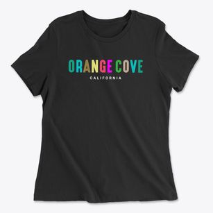 Orange Cove California Color Pop Women's Cotton T-Shirt