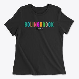 Bolingbrook Illinois Color Pop Women's Cotton T-Shirt