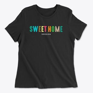 Sweet Home Oregon Color Pop Women's Cotton T-Shirt