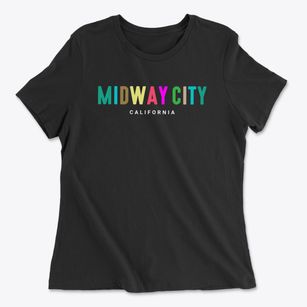 Midway City California Color Pop Women's Cotton T-Shirt