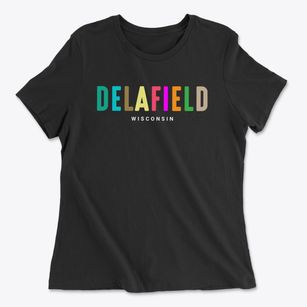 Delafield Wisconsin Color Pop Women's Cotton T-Shirt