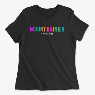 Mount Rainier Maryland Color Pop Women's Cotton T-Shirt