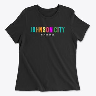Johnson City Tennessee Color Pop Women's Cotton T-Shirt