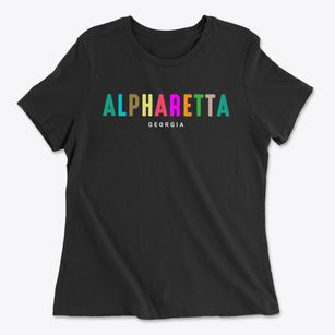 Alpharetta Georgia Color Pop Women's Cotton T-Shirt