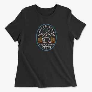   Never Stop Women's Cotton T-Shirt