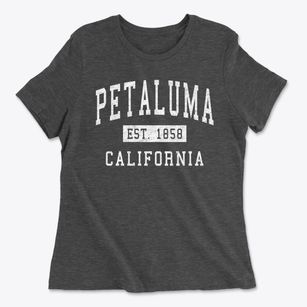 Petaluma California Classic Established Women's Cotton T-Shirt