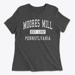 Moores Mill Pennsylvania Classic Established Women's Cotton T-Shirt