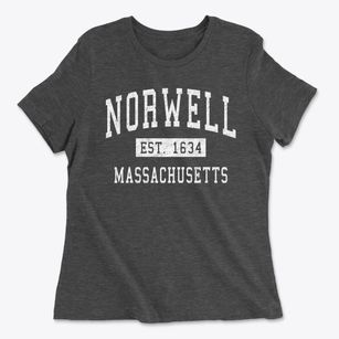 Norwell Massachusetts Classic Established Women's Cotton T-Shirt