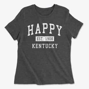 Happy Kentucky Classic Established Women's Cotton T-Shirt