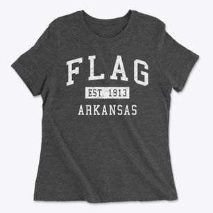 Flag Arkansas Classic Established Women's Cotton T-Shirt