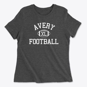Avery County High School Classic Football Women's Cotton T-Shirt