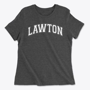 Lawton Alternative School Varsity Arch Women's Cotton T-Shirt