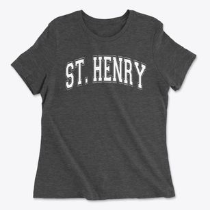 Saint Henry Elementary School Varsity Arch Women's Cotton T-Shirt