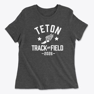 Teton Middle School Track and Field Women's Cotton T-Shirt