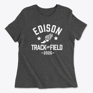 Thomas A. Edison Voc. & Tech. High School Track and Field Women's Cotton T-Shirt