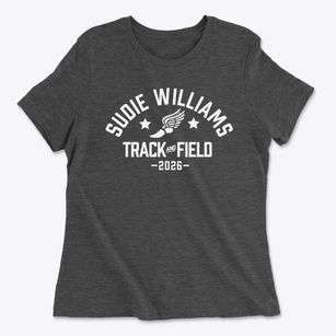 Sudie Williams Elementary School Track and Field Women's Cotton T-Shirt