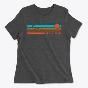 Kennett Square Pennsylvania Blissful Sunset Women's Cotton T-Shirt