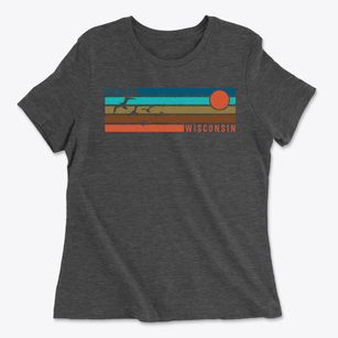 Hurley Wisconsin Blissful Sunset Women's Cotton T-Shirt