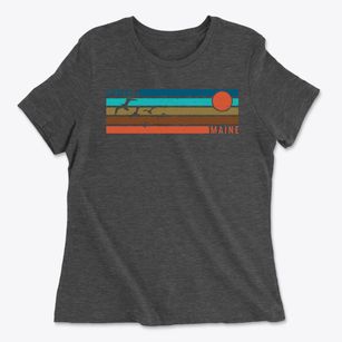 Lowell Maine Blissful Sunset Women's Cotton T-Shirt