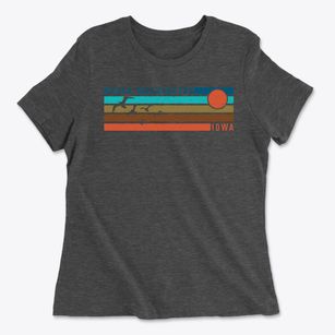 North Washington Iowa Blissful Sunset Women's Cotton T-Shirt