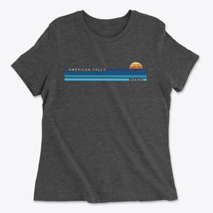 American Falls Idaho Water View Women's Cotton T-Shirt