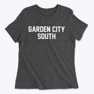 Garden City South New York Classic Block Women's Cotton T-Shirt