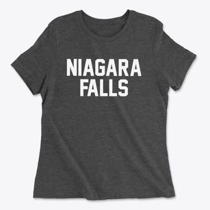 Niagara Falls New York Classic Block Women's Cotton T-Shirt