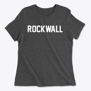 Rockwall Texas Classic Block Women's Cotton T-Shirt