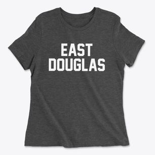 East Douglas Massachusetts Classic Block Women's Cotton T-Shirt