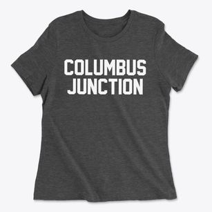 Columbus Junction Iowa Classic Block Women's Cotton T-Shirt