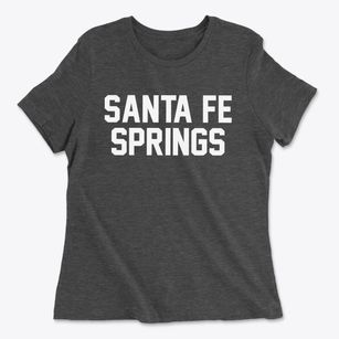 Santa Fe Springs California Classic Block Women's Cotton T-Shirt