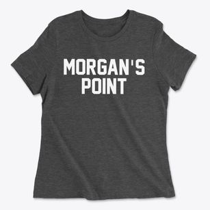 Morgan's Point Texas Classic Block Women's Cotton T-Shirt