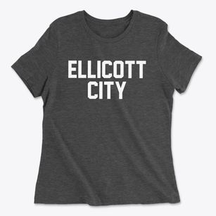 Ellicott City Maryland Classic Block Women's Cotton T-Shirt