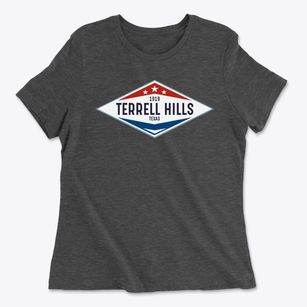 Terrell Hills Texas Diamond Star Women's Cotton T-Shirt