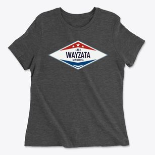 Wayzata Minnesota Diamond Star Women's Cotton T-Shirt